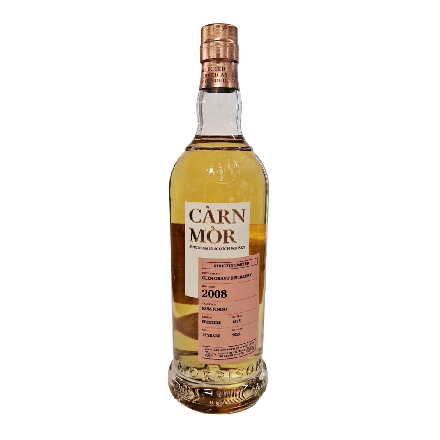 Carn Mor Glen Grant 2008 13 Year Old 47.5% 70cl