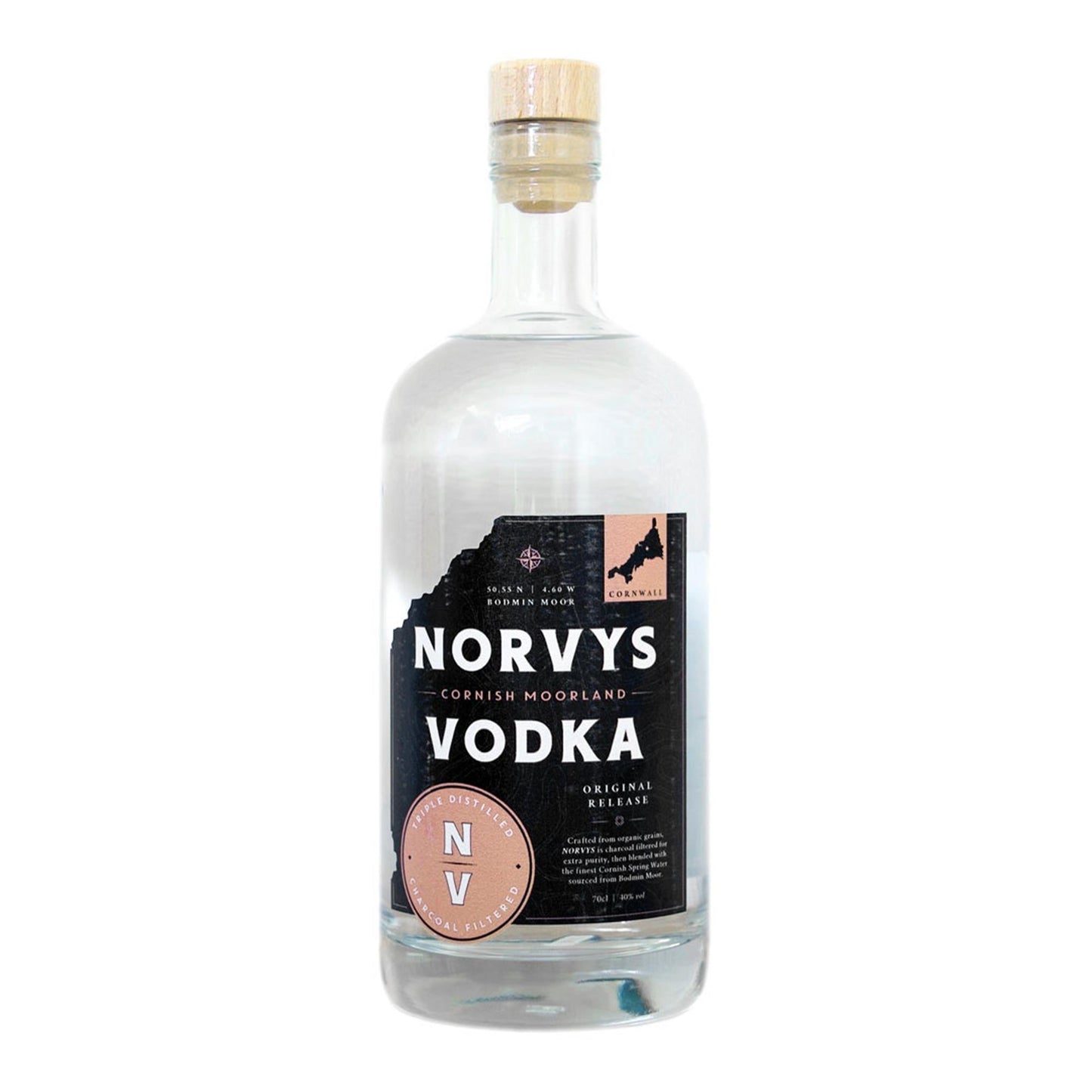 Norvys Cornish Moorland Vodka 70cl