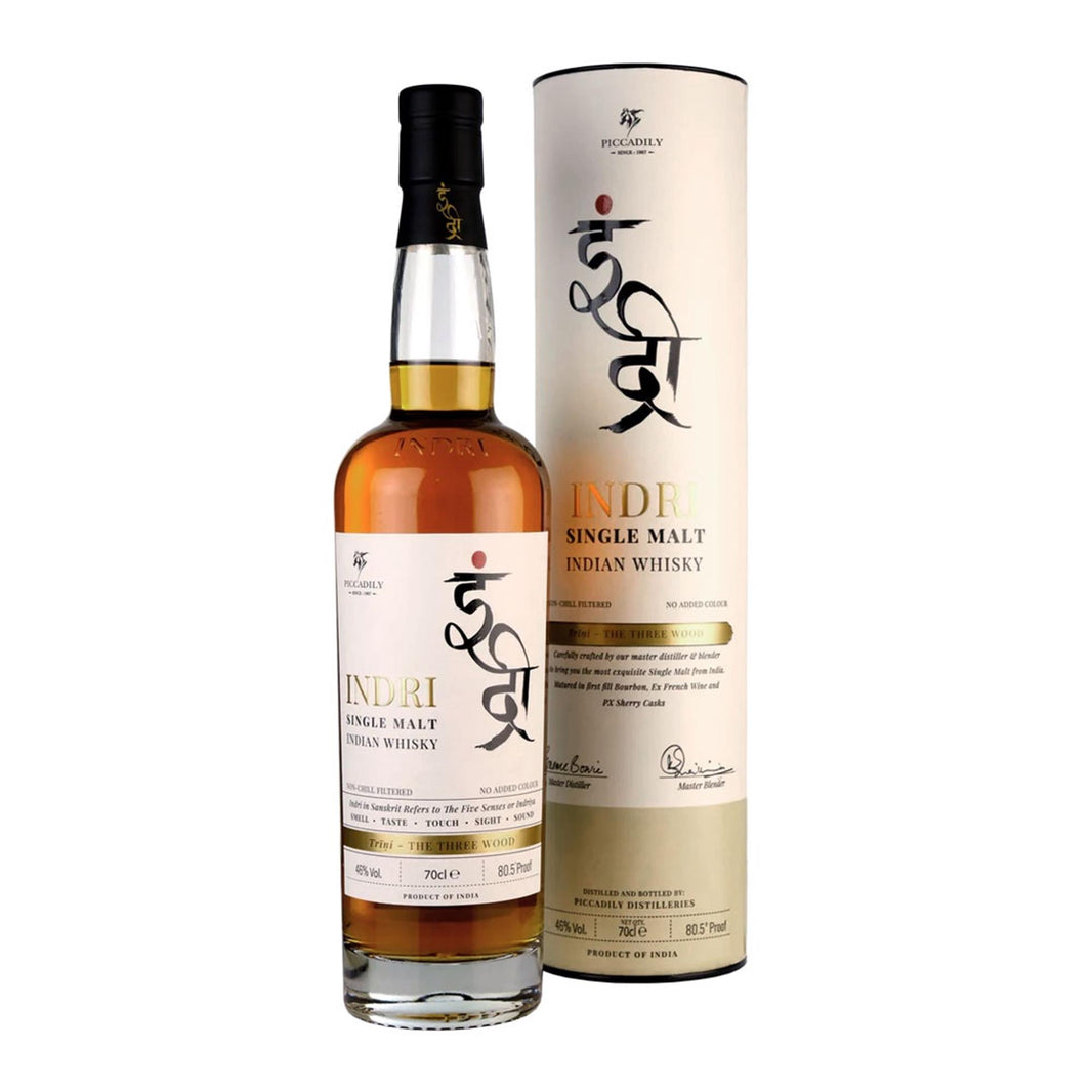 Indri Trini Three Wood Indian Single Malt 70cl