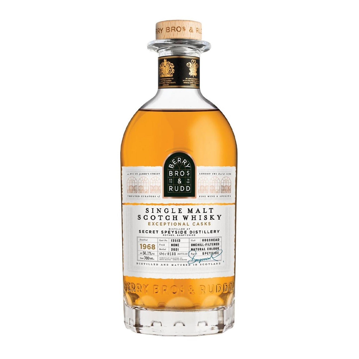 Berry Bros & Rudd 1968 A Secret Speyside Distillery Cask No. 13513 54 Year Old 70cl