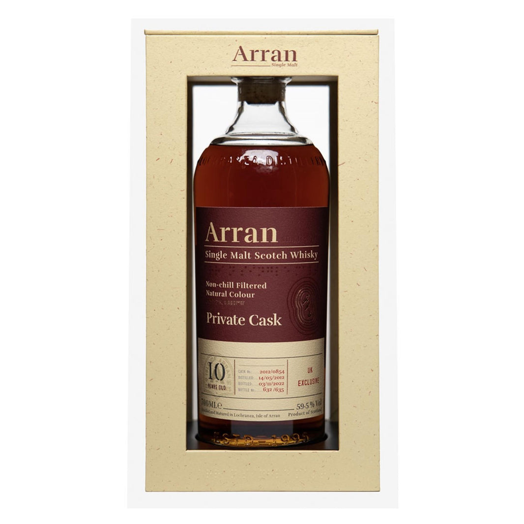 Arran Single Cask 2012 10 Year Old 59.5% Cask 12/0854 70cl