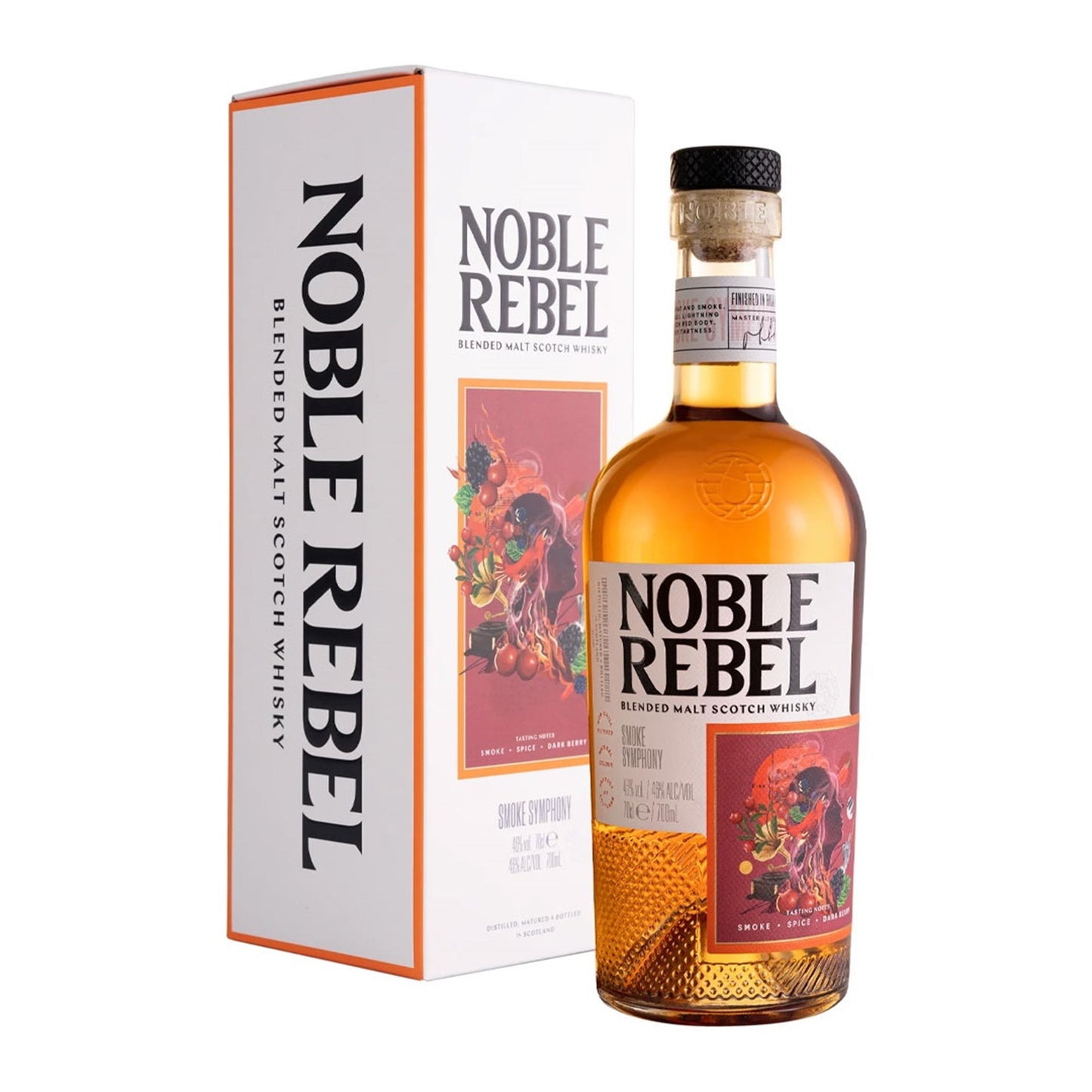 Noble Rebel Smoke Symphony Blended Malt Scotch Whisky 70cl