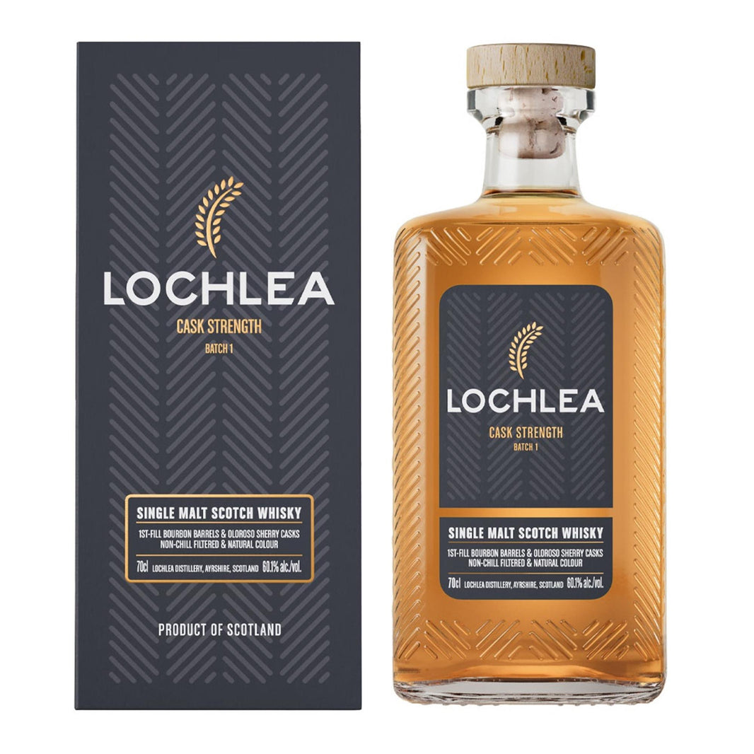 Lochlea Cask Strength Single Malt Whisky Batch 1 70cl