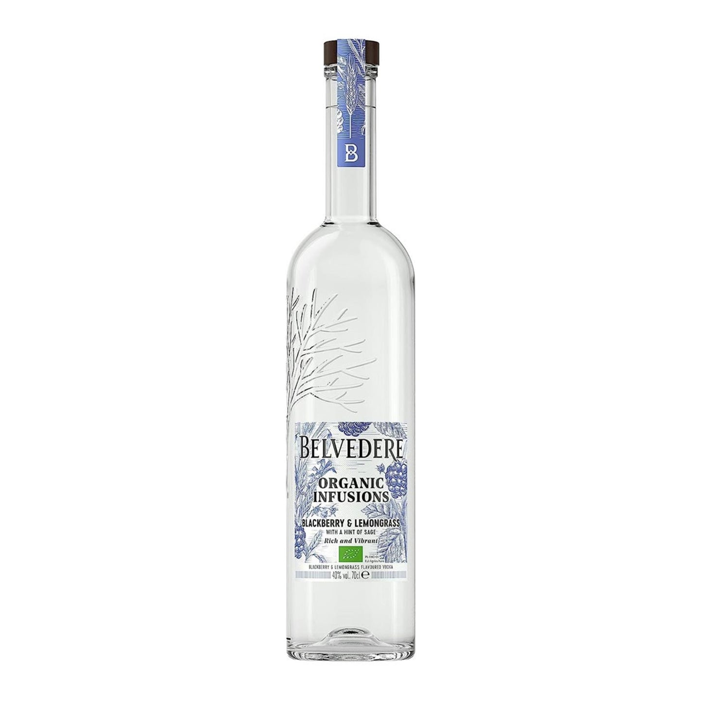Belvedere Organic Infusions Blackberry & Lemongrass Vodka 70cl