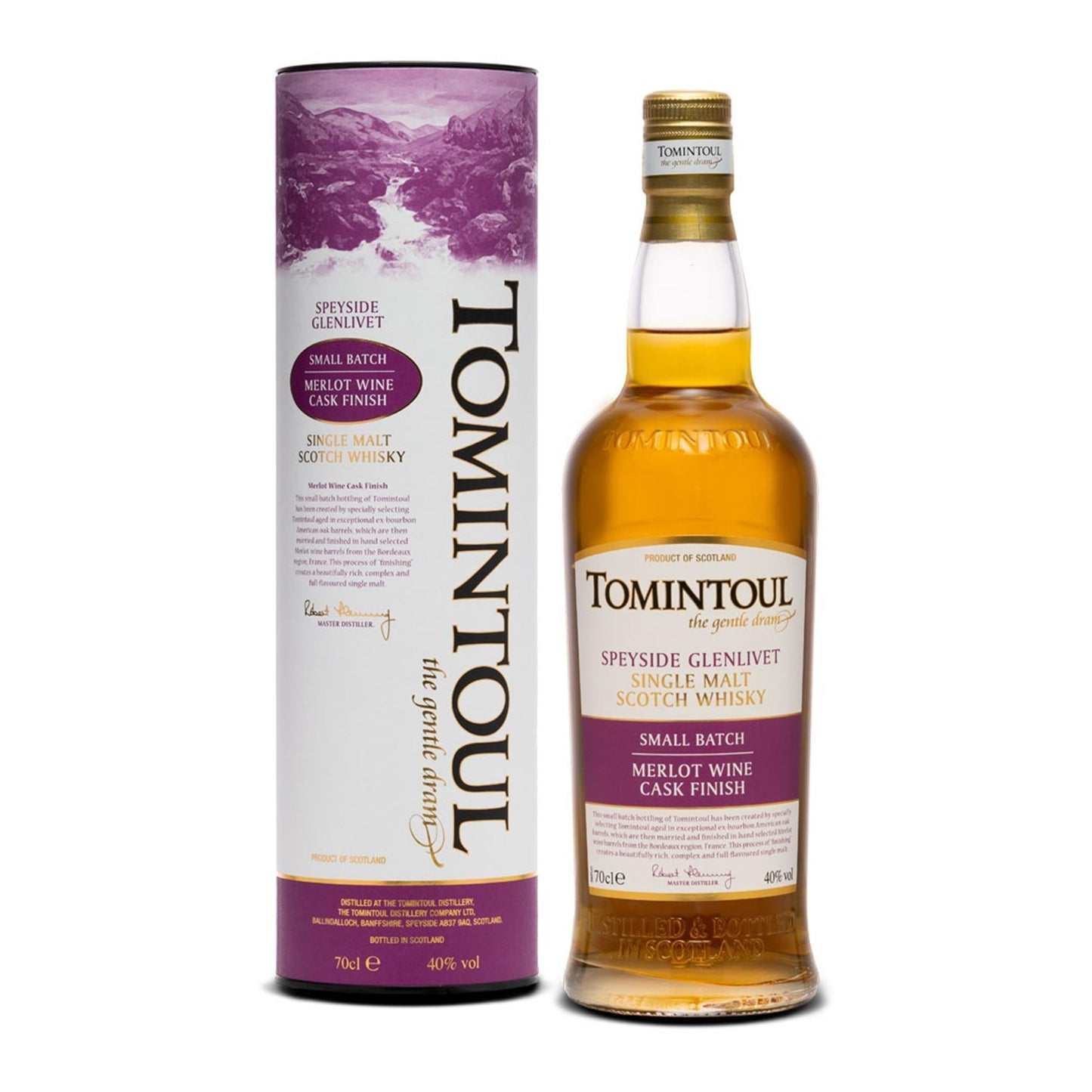Tomintoul Merlot Wine Cask Finish Single Malt Whisky 70cl