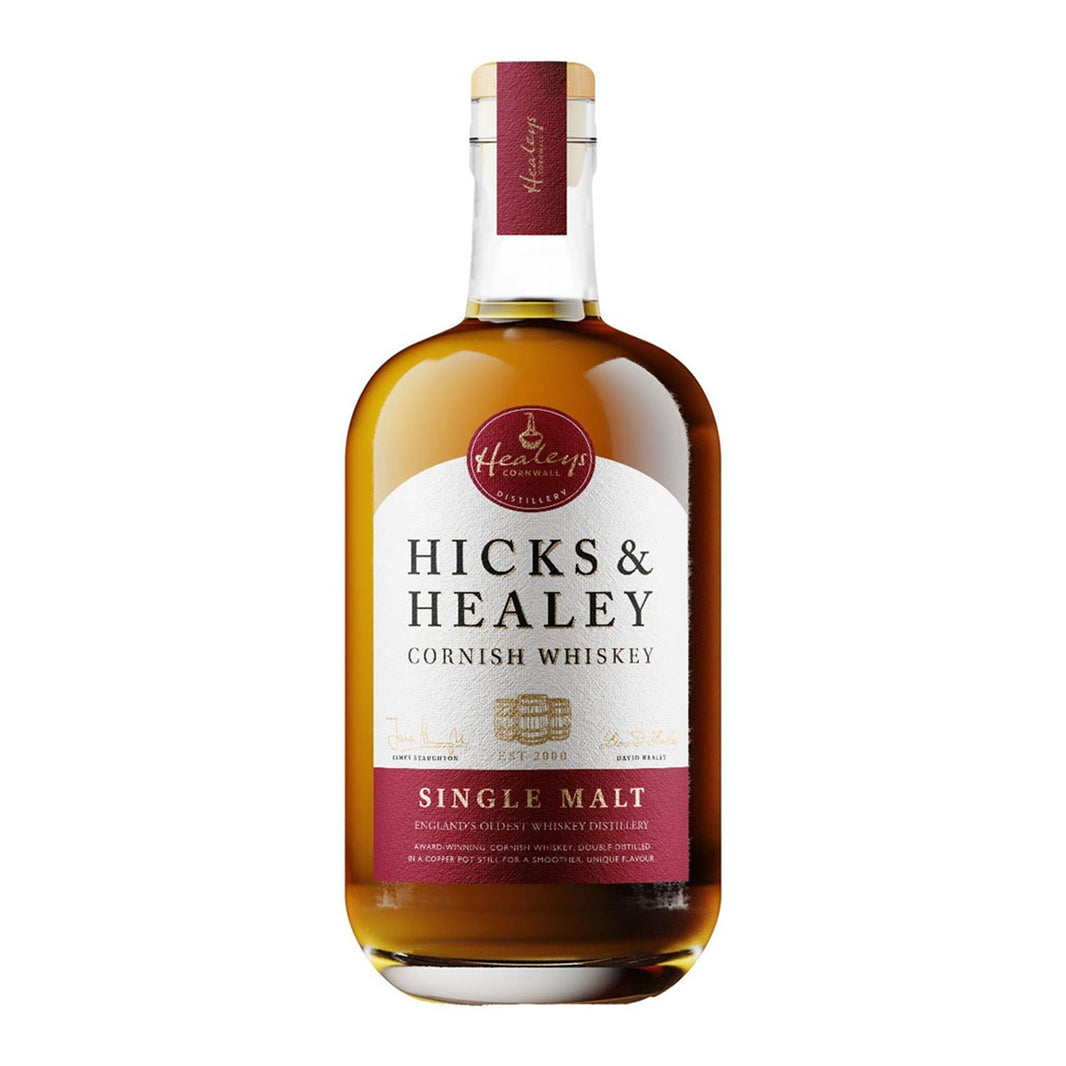 Hicks & Healeys Finest Cornish Single Malt Whiskey 70cl