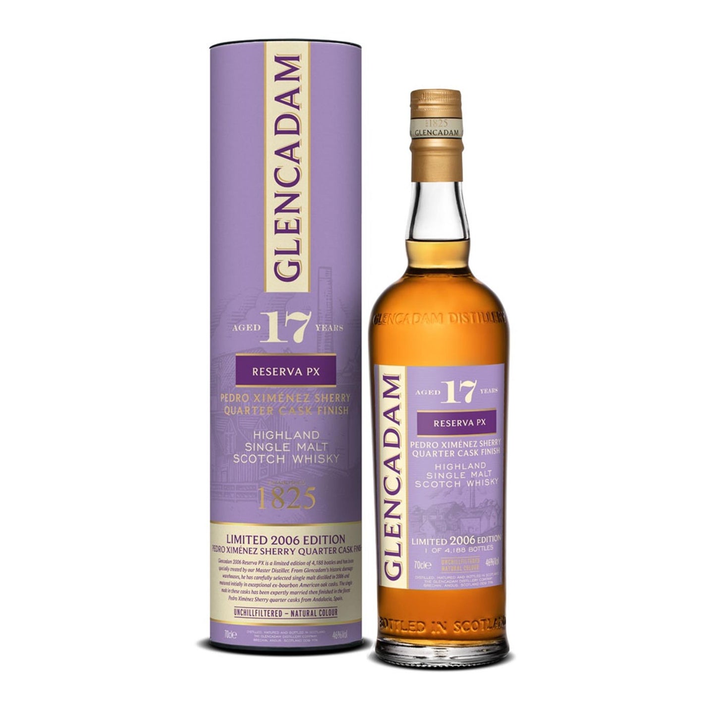 Glencadam Reserva PX Quarter Cask Finish 17 Year Old Single Malt 70cl