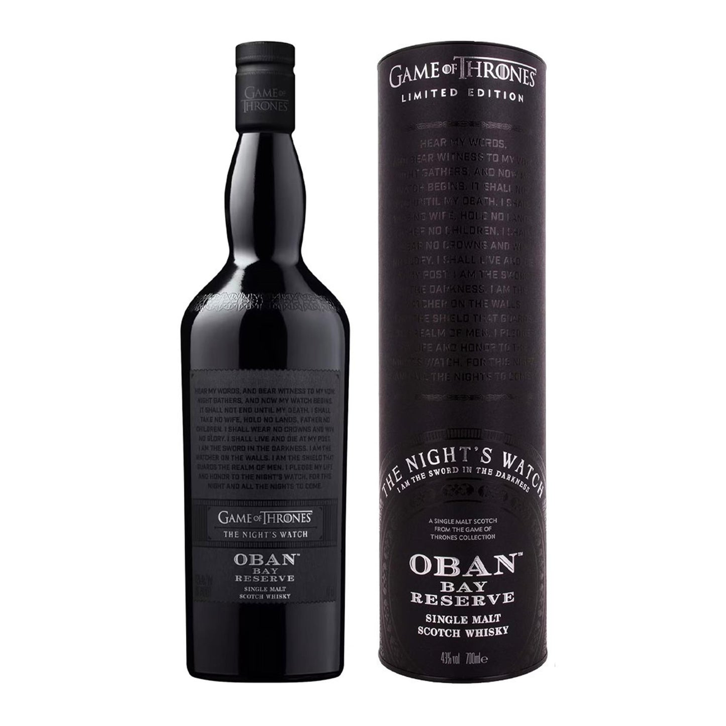 Oban Bay Reserve The Night's Watch Game Of Thrones 70cl