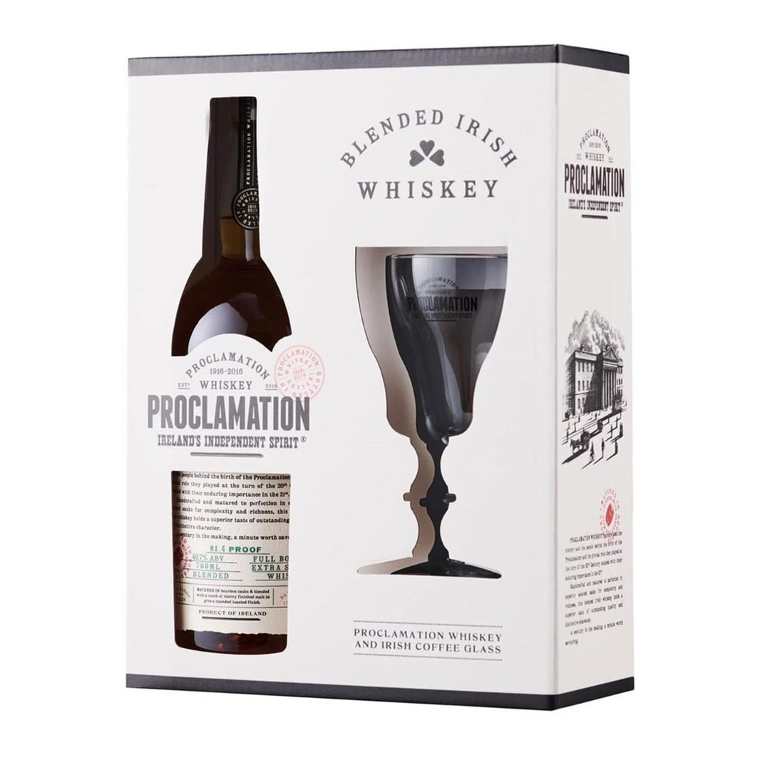 Proclamation Irish Whiskey Coffee Glass Pack 70cl