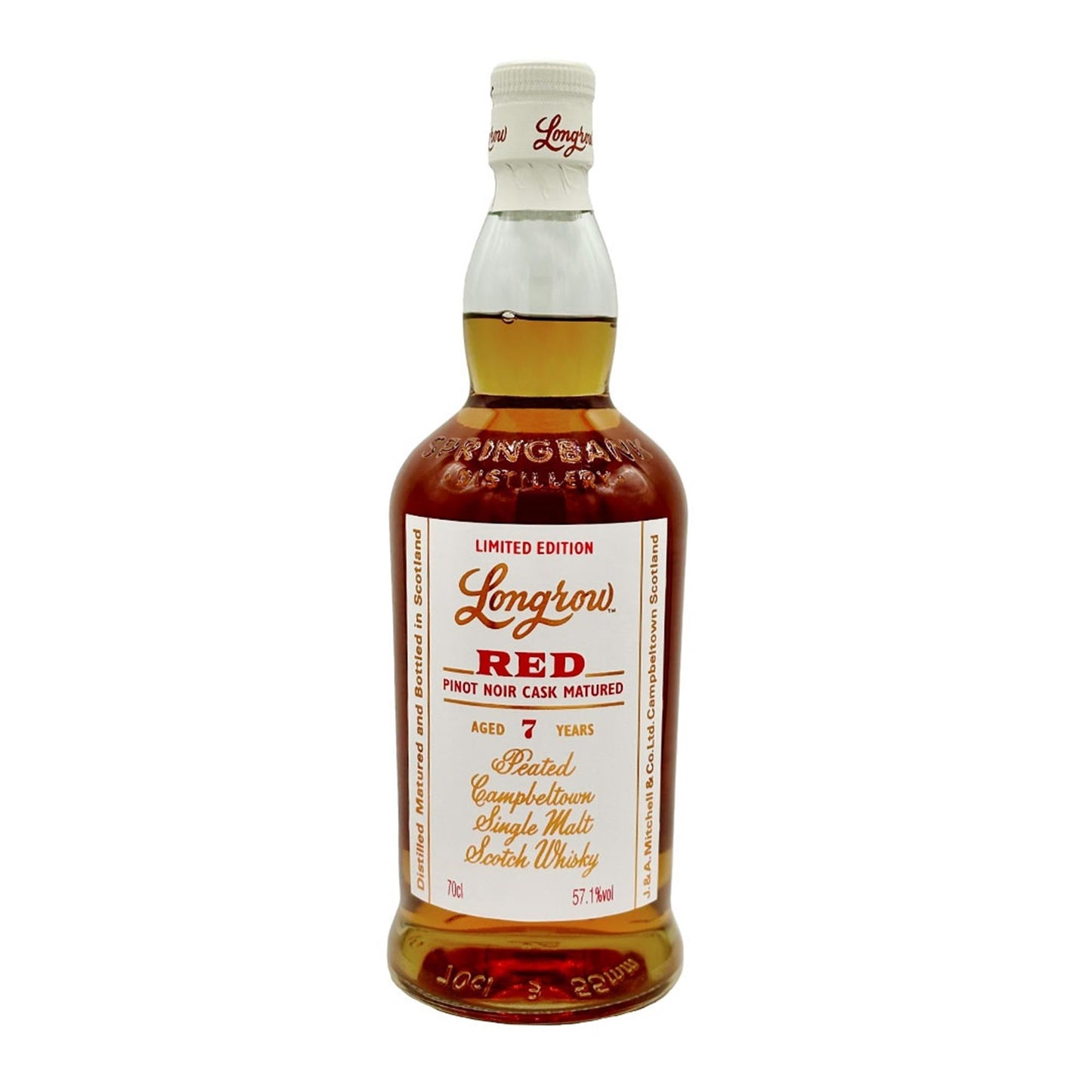 Longrow Red 7 Year Old Pinot Noir Cask 57.1% 2024 Release 70cl