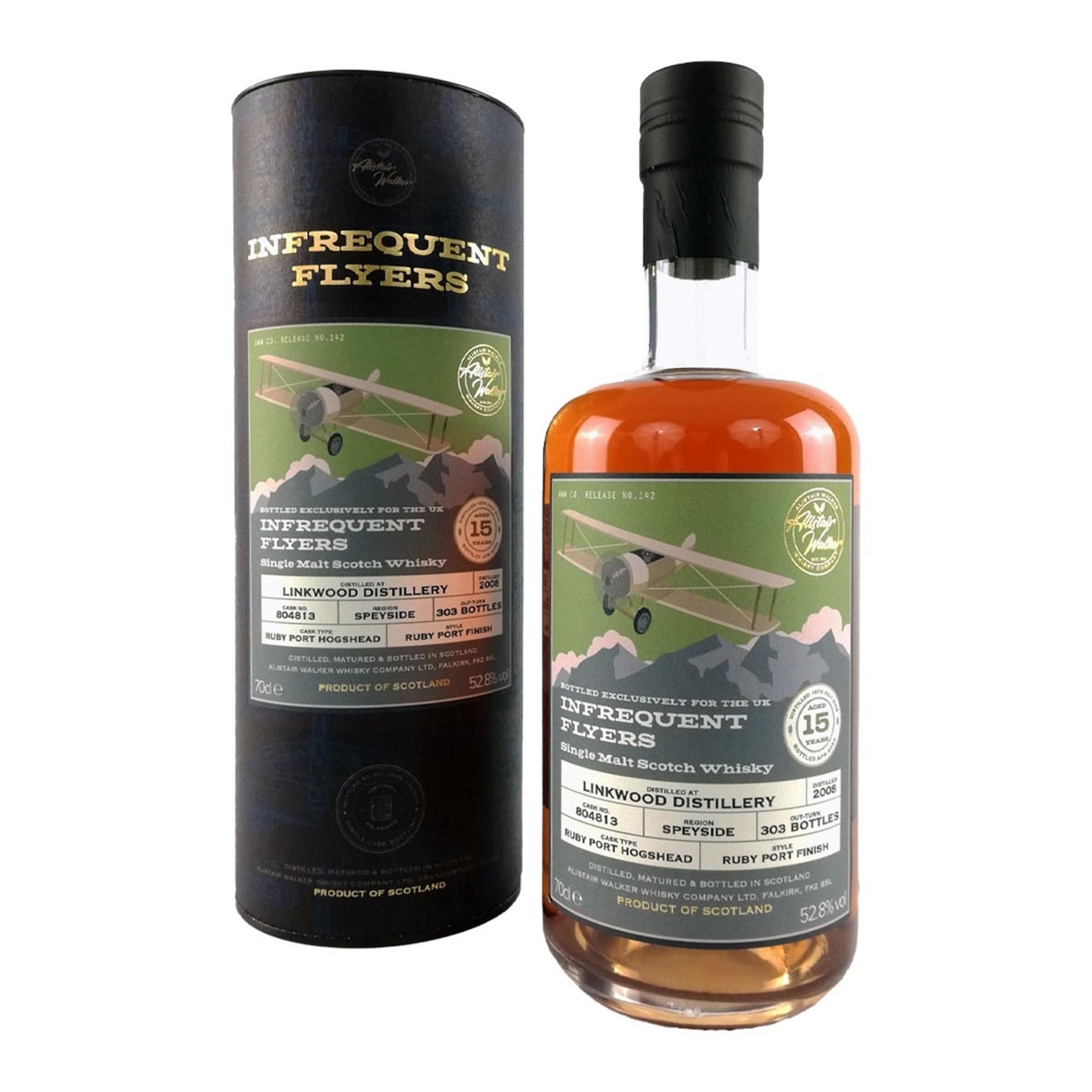 Linkwood 15 Year Old 2008 Cask 804813 Infrequent Flyers 70cl