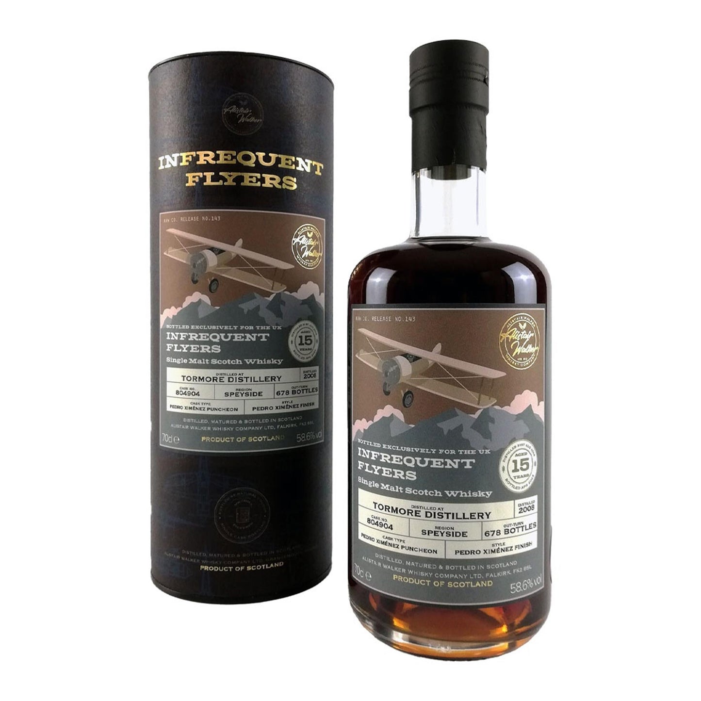 Tormore 15 Year Old 2008 Cask 804904 Infrequent Flyers 70cl
