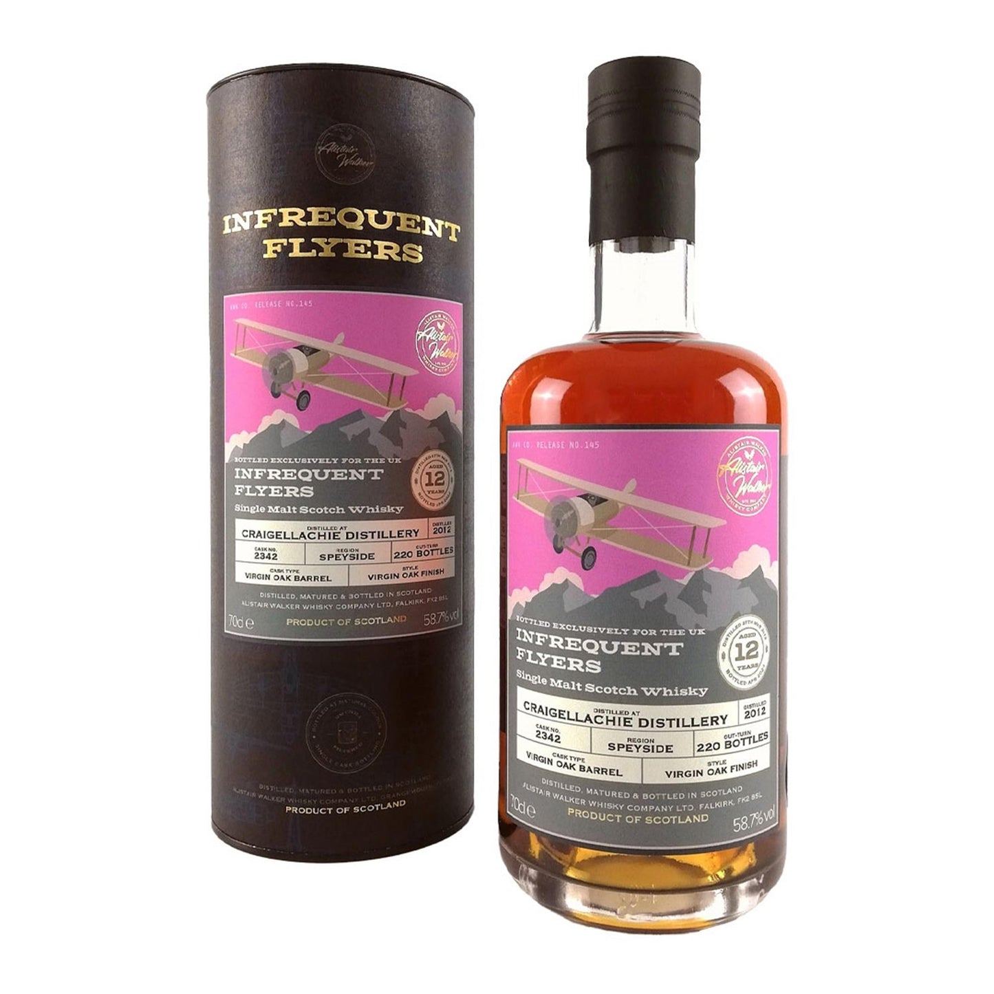 Craigellachie 12 Year Old 2012 Cask 2342 Infrequent Flyers 70cl