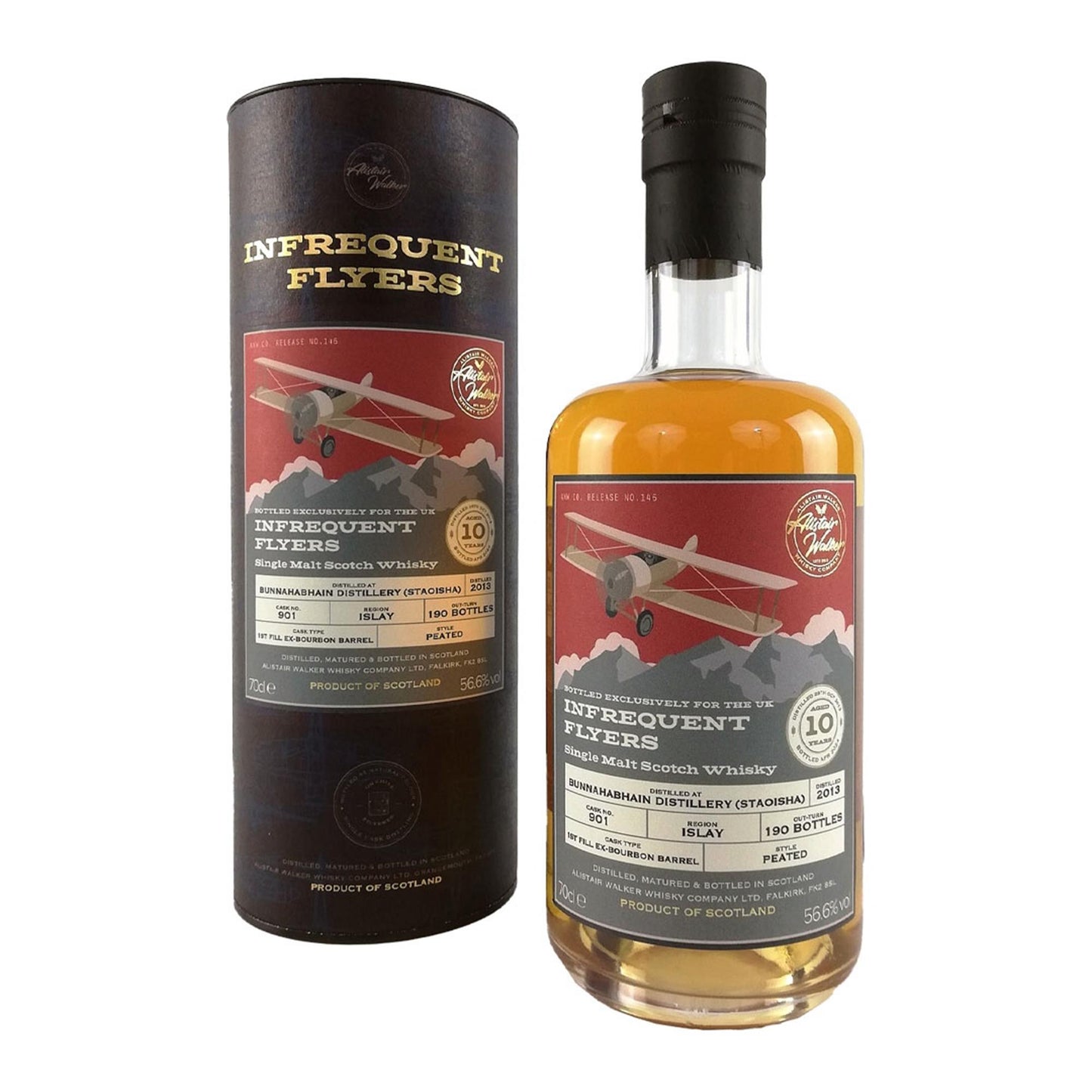Bunnahabhain Staoisha 10 Year Old 2013 Cask 901 Infrequent Flyers 70cl