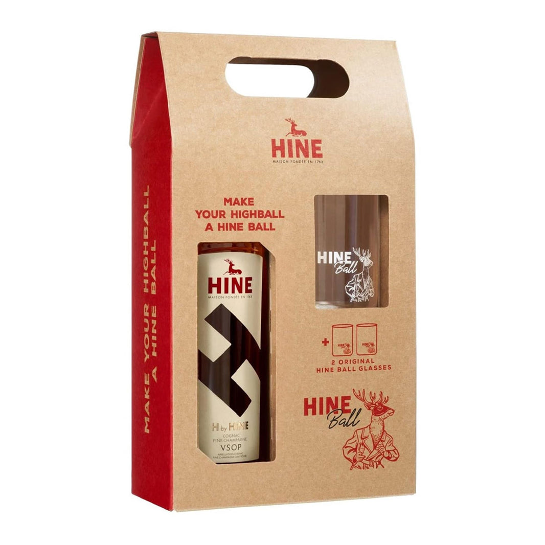 H by Hine VSOP Cognac 70cl 2 Glass Gift Set