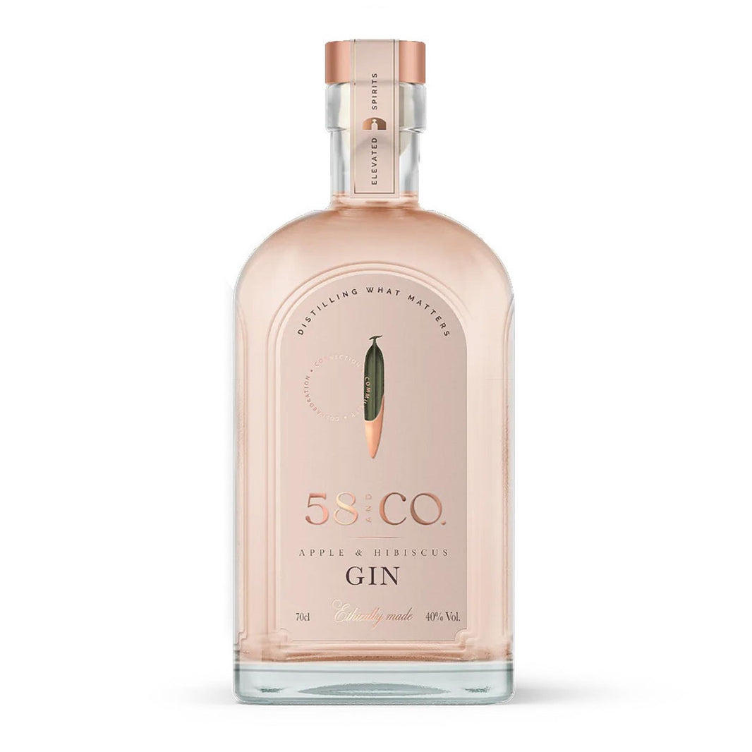 58 And Co Apple And Hibiscus Pink Gin 70cl