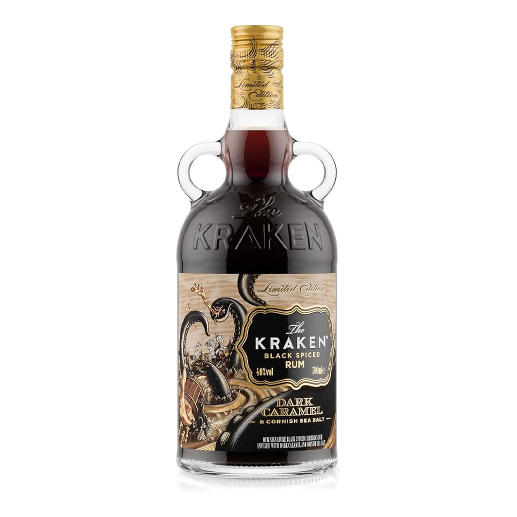The Kraken Black Spiced Dark Caramel & Cornish Sea Salt Rum 70cl