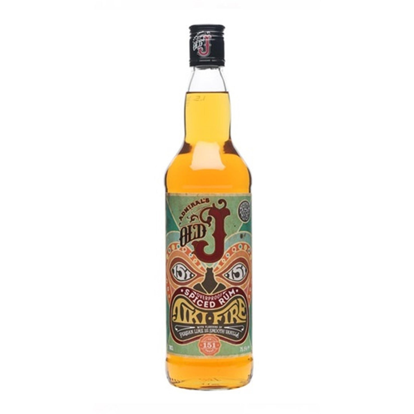 Admiral Vernon's Old J Tiki Fire 151 Rum 70cl