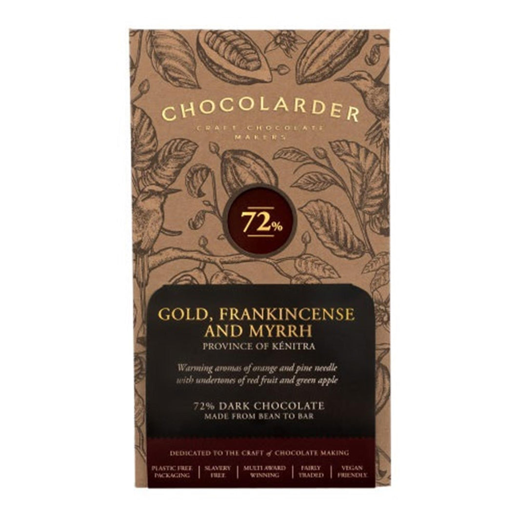 Chocolarder Gold Frankincense & Myrrh Chocolate 70g
