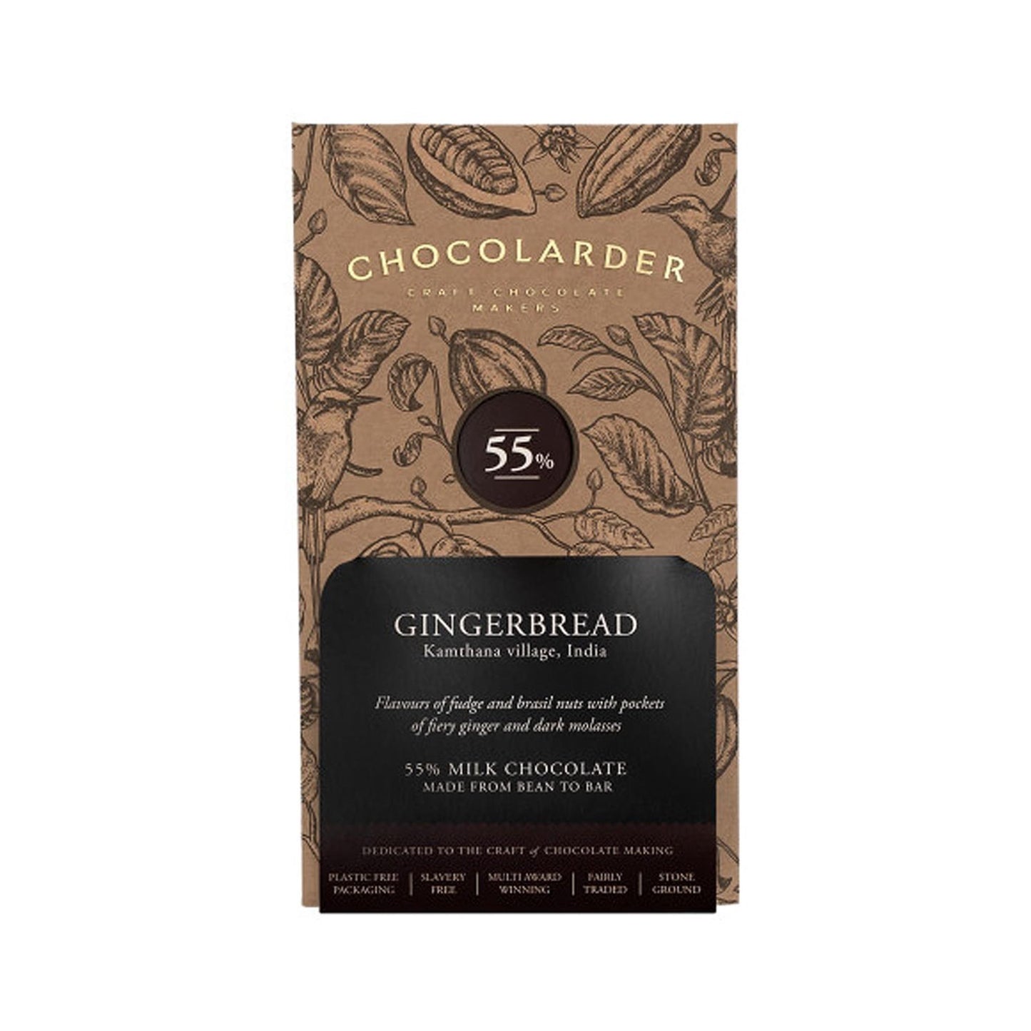 Chocolarder Gingerbread Milk Chocolate 70g