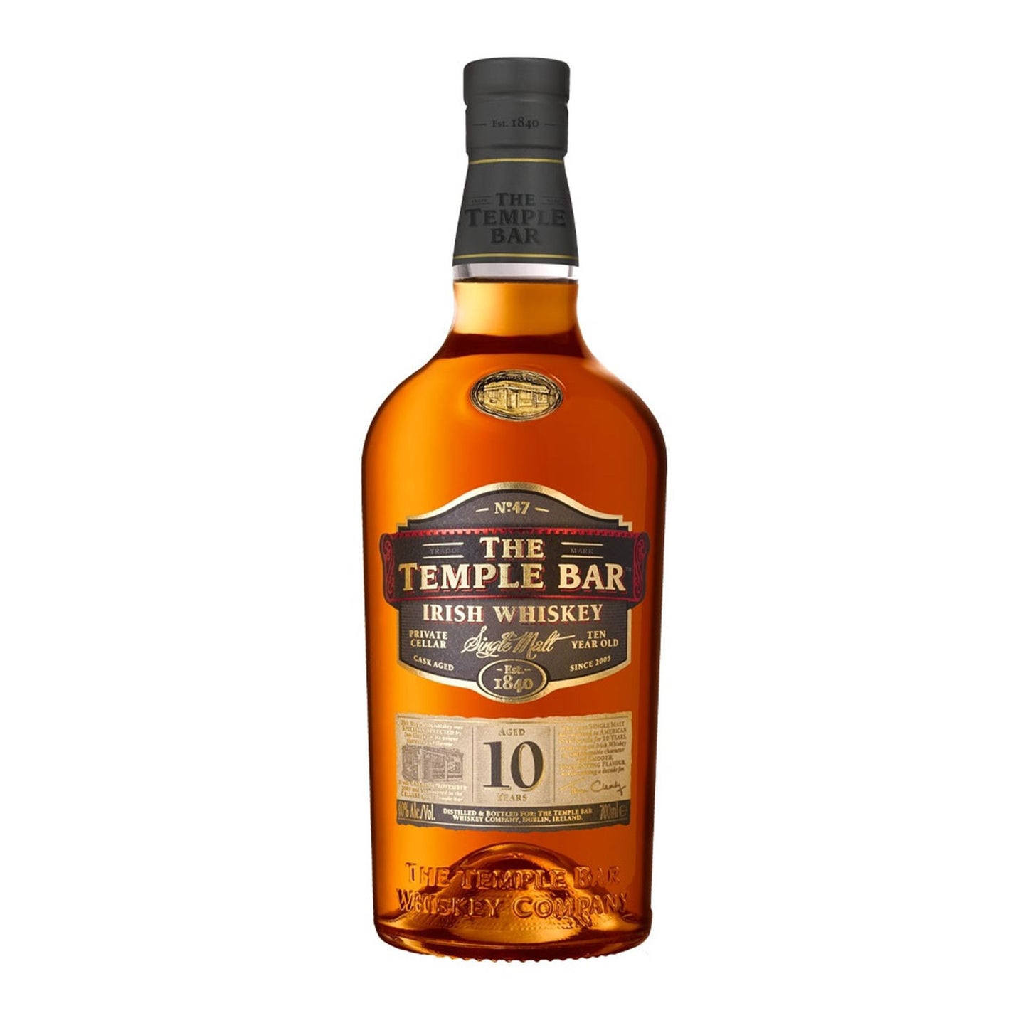 The Temple Bar Single Malt 10 Year Old 70cl